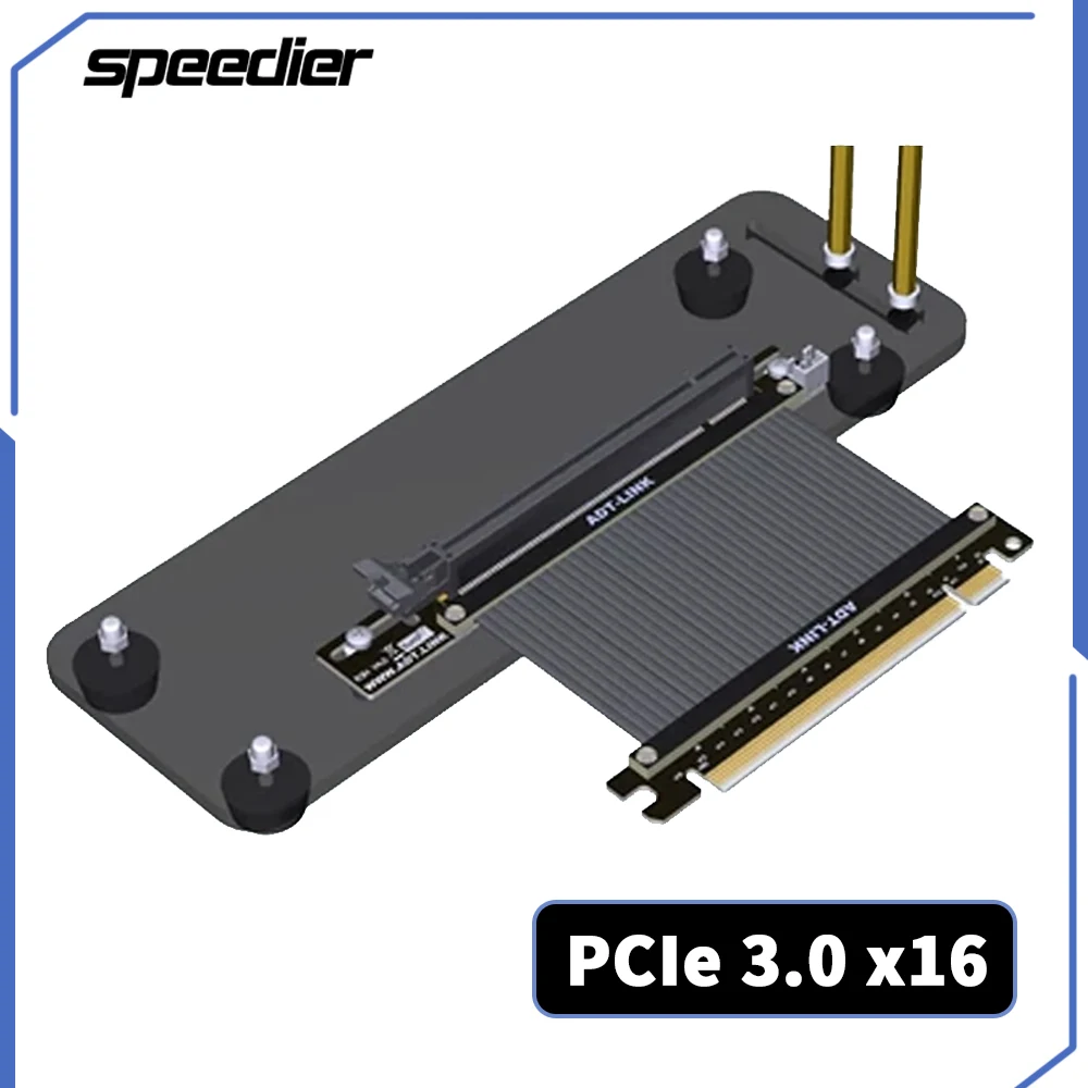 Pcie 4.0 X16 Riser Cable 90 Degree - PCI Express X16 그래픽 카드 수직