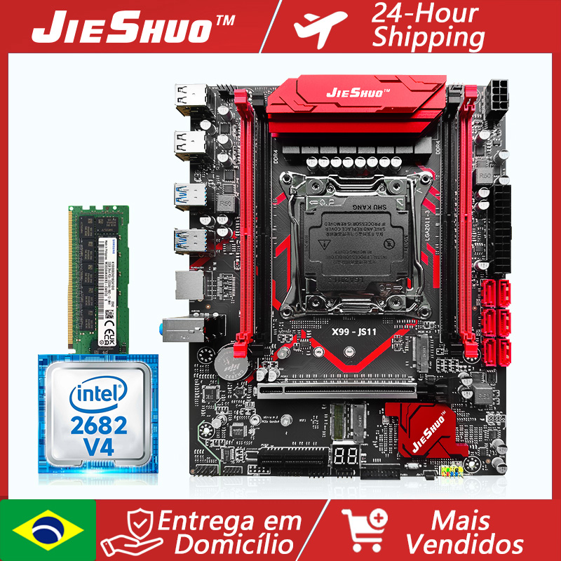 X99 Dual Cpu Motherboard Combo - X99-JS11 LGA 2011-3 + 제온 E5-2682