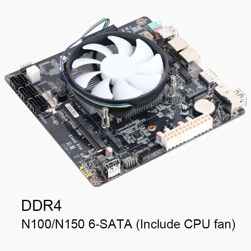 6베이 N100/N150 NAS 마더보드 DDR4 6  - Nas Motherboard N100 6 Sata 리뷰 및 가격