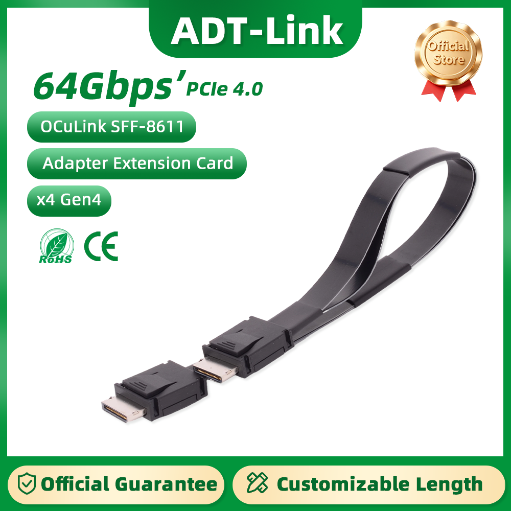 ADT-Link PCI-E 4.0 X4 SFF-8611 - External Gpu Dock Pcie 4.0 Oculink 리뷰 및 가격