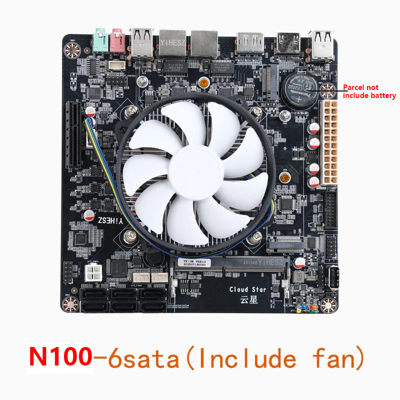 인텔 N100 미니-ITX 마더보드 듀얼 2.5GbE  - Nas Motherboard N100 6 Sata 리뷰 및 가격