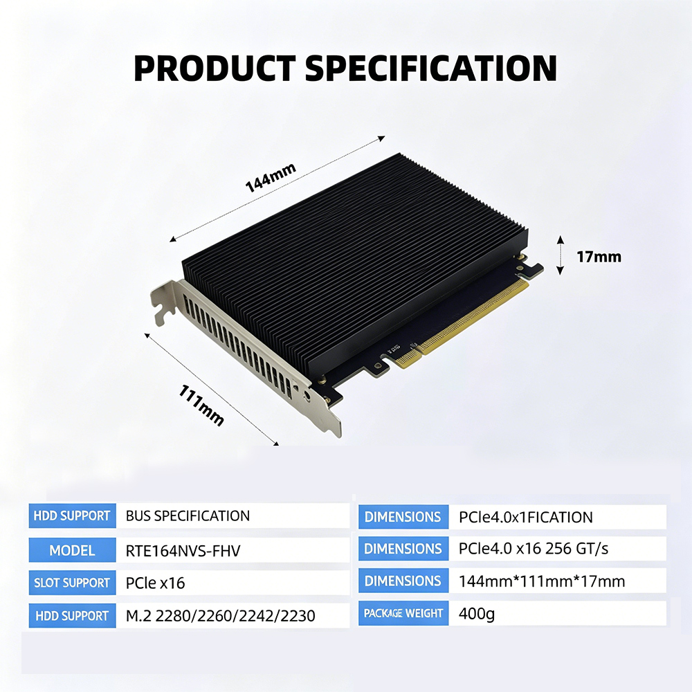 PCIe 4.0 X16 - 4 NVMe M.2 SSD  - Quad M.2 Nvme Pcie Bifurcation Card 리뷰 및 가격