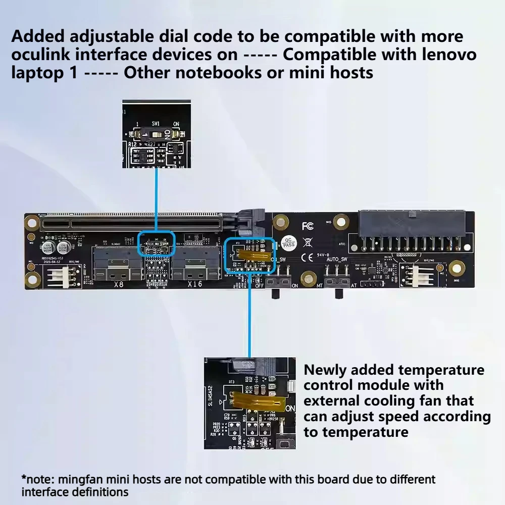 듀얼 슬림SAS 8i 올쿨링크 그래픽 GPU 도크 브래 - External Gpu Dock Pcie 4.0 Oculink 리뷰 및 가격
